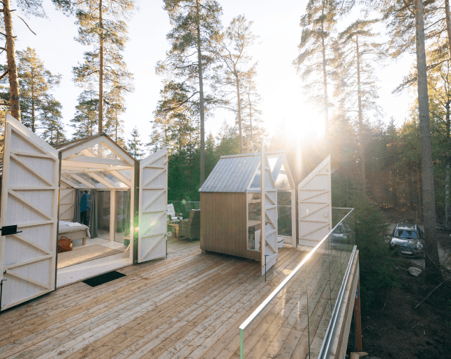 Image of houses in nature